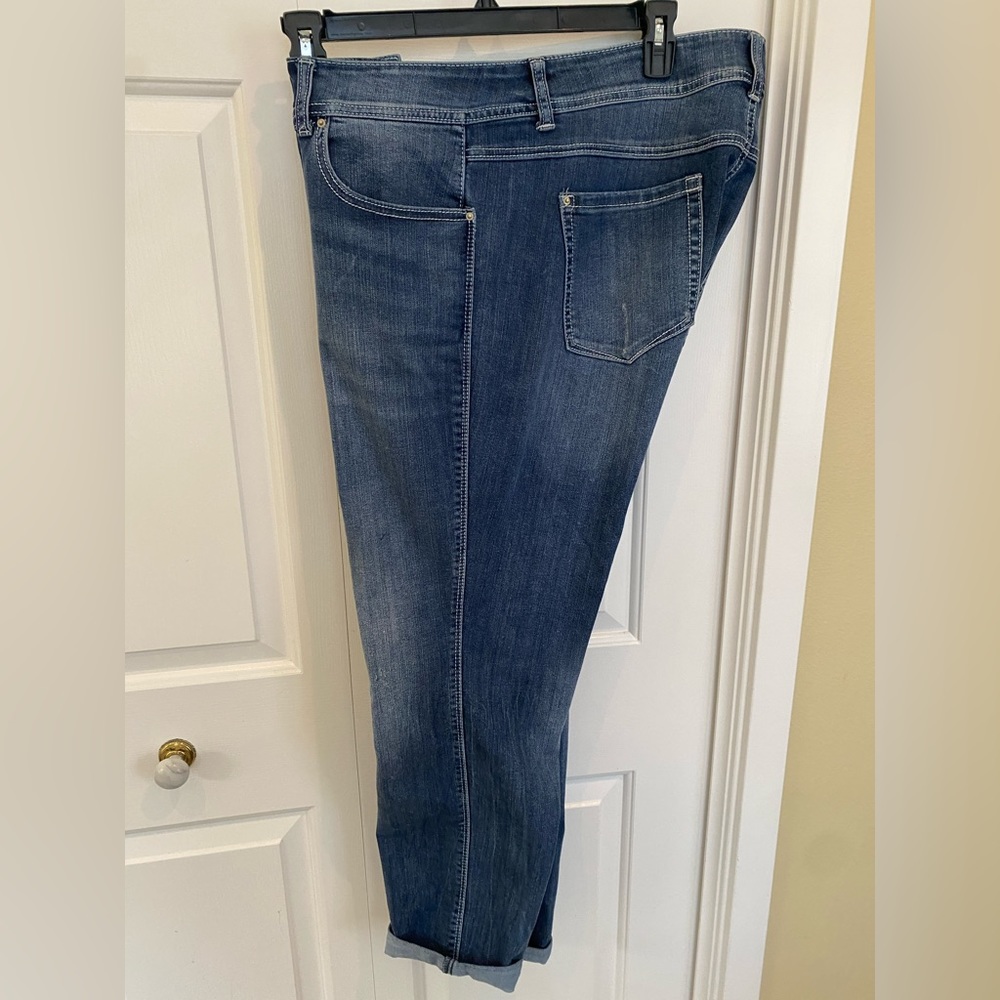 INC distressed boyfriend jeans